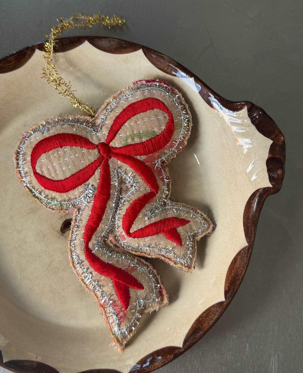 Christmas Kantha Bow Juleornament - Sløjfe fra Sissel Edelbo - 2 - Jacobsen Plus