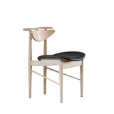 Karmstolen, ask klar olie af Finn Juhl - Nevada læder (sort) - Jacobsen Plus