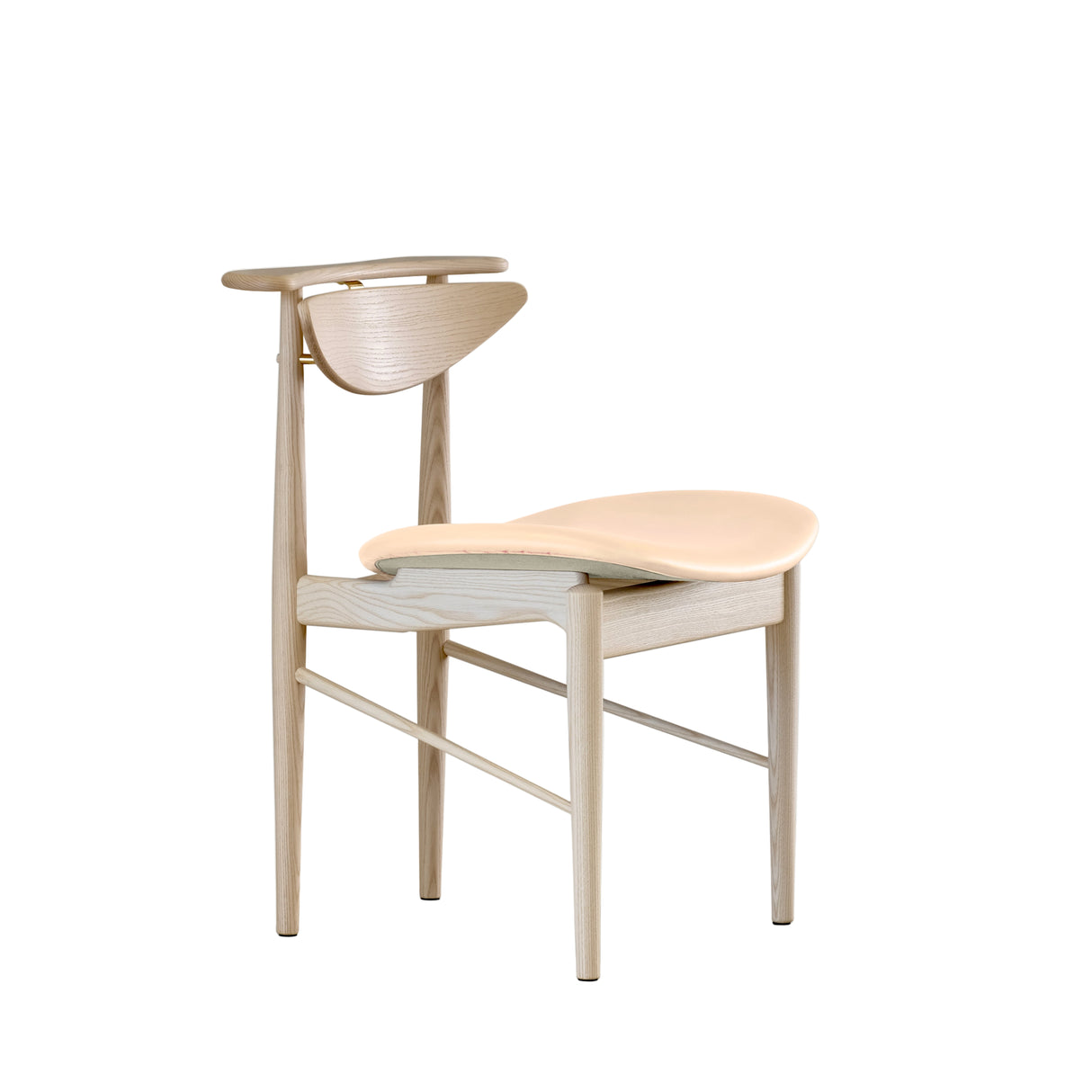 Karmstolen, ask klar olie af Finn Juhl - Vegetabilsk læder (natur) - Jacobsen Plus