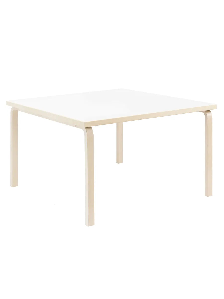 Aalto Table Square, 120x120 cm fra Artek - Hvid Laminat - Jacobsen Plus