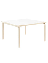 Aalto Table Square, 120x120 cm fra Artek - Hvid Laminat - Jacobsen Plus