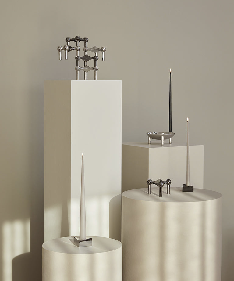 Kertelys til Nagel Lysestage, black fra STOFF Nagel - 3 - Jacobsen Plus