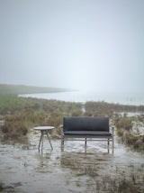 Rén Lounge sofa 2. pers natur eg, sort læder fra Stellar Works - 3 - Jacobsen Plus