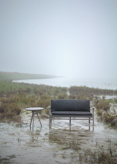 Rén loungesofa, natur eg, sort læder fra Stellar Works - 2 - Jacobsen Plus