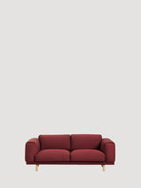 Rest 2 pers. sofa fra Muuto - Red - Rime 591 / Eg - Jacobsen Plus