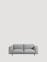 Rest 2 pers. sofa fra Muuto - Light grey - Vancouver 14 / Eg - Jacobsen Plus