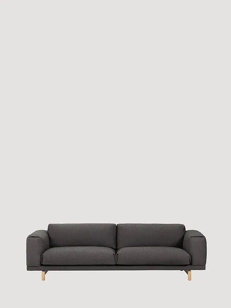 Rest 3 pers. sofa fra Muuto - Dark grey - Vancouver 13 / Eg - Jacobsen Plus
