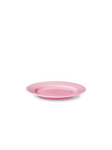 Rhombe tallerken, rosa Ø21 cm fra Lyngby Porcelæn - 3 - Jacobsen Plus