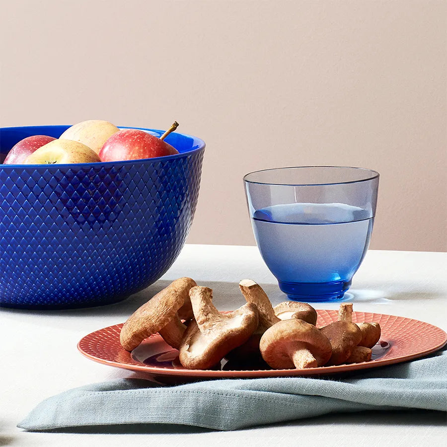 Rhombe tallerken, terracotta Ø23 cm fra Lyngby Porcelæn - 3 - Jacobsen Plus