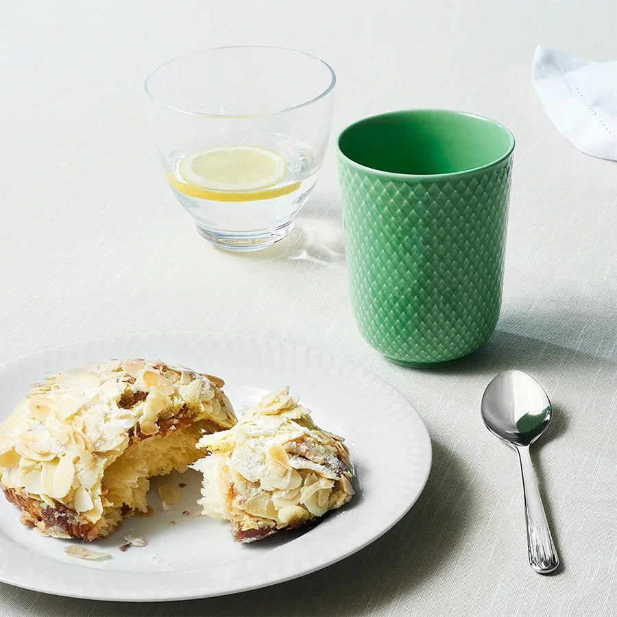 Rhombe krus, grøn fra Lyngby Porcelæn