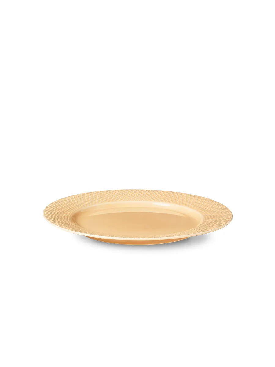 Rhombe tallerken, sand Ø27 cm fra Lyngby Porcelæn