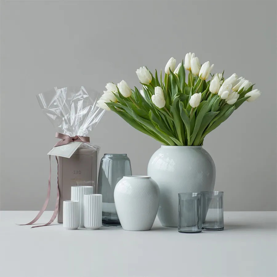 Rhombe vase fra Lyngby Porcelæn