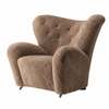 Dark Stained Oak - Sheepskin Sahara