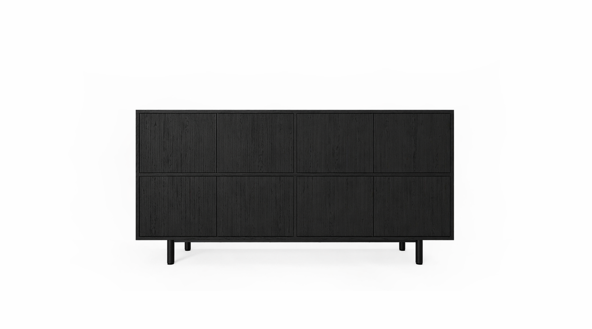 Seiton kabinet, høj, sort eg fra Stellar Works - 1 - Jacobsen Plus