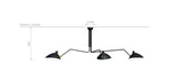 Ceiling Lamp w/3 Rotating Arms af Serge Mouille - 6 - Jacobsen Plus