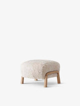 Wulff skammel fra &Tradition - Sheepskin, Skandilock 17mm Moonlight / Eg - Jacobsen Plus