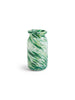 Splash Vase Roll Neck Small, green swirl fra Hay