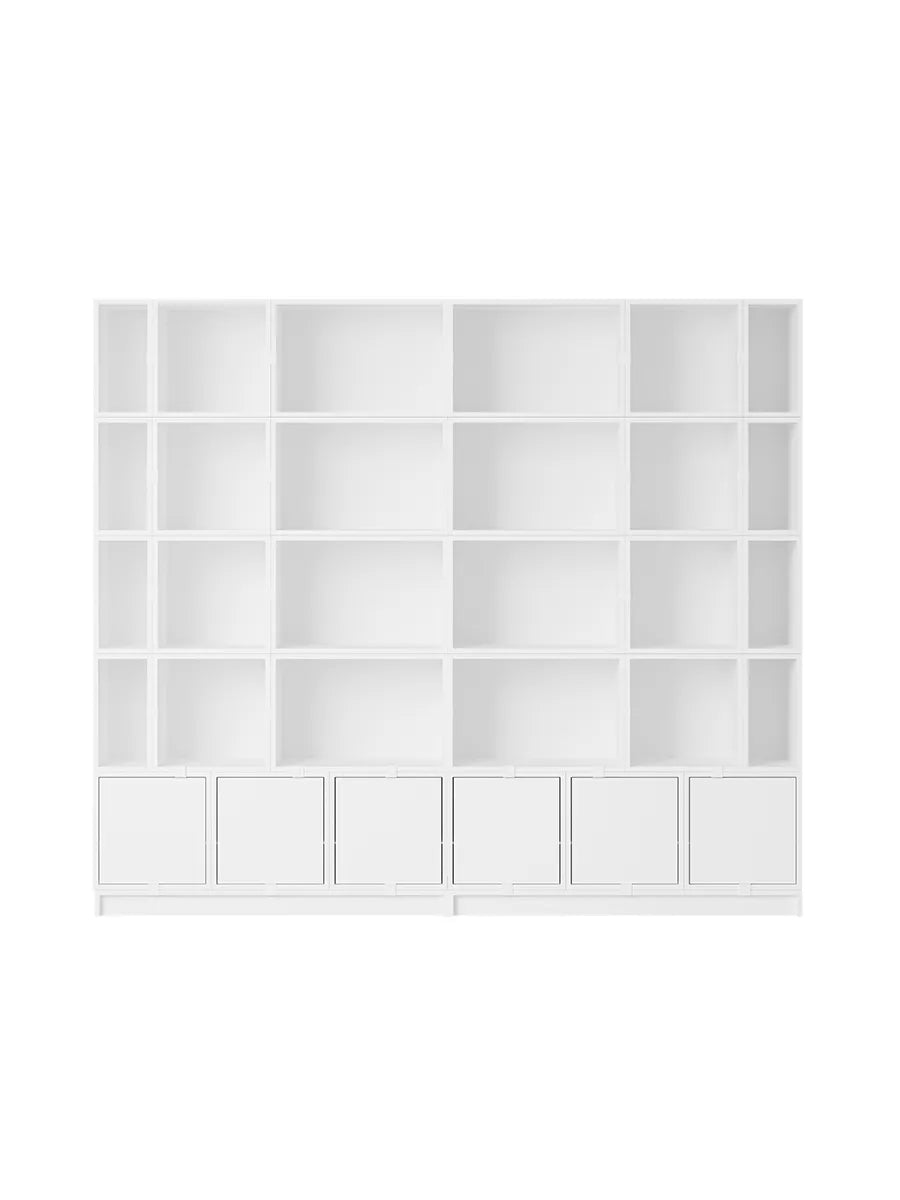 Stacked Storage System, bookcase 1 fra Muuto - White - Jacobsen Plus