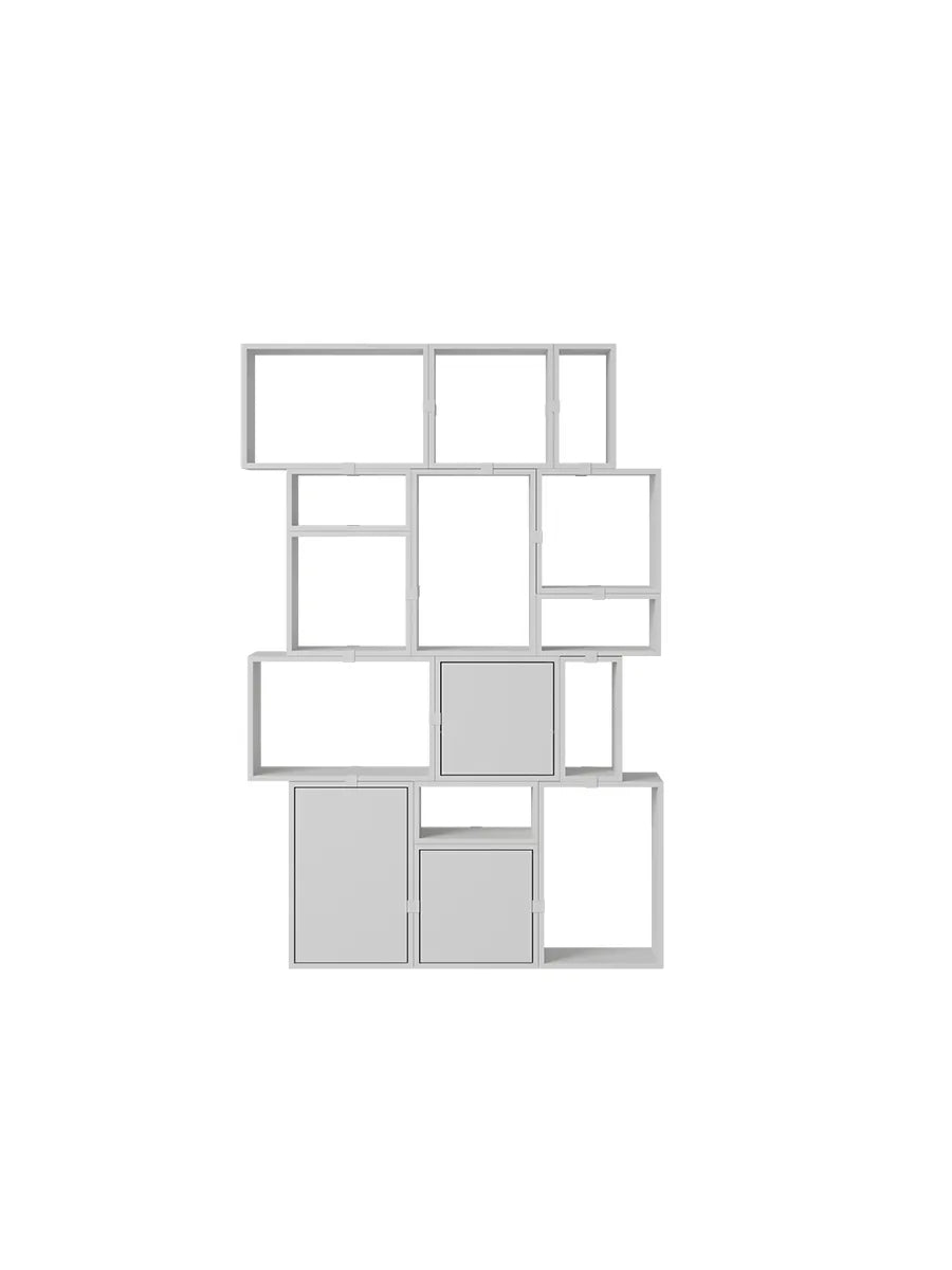 Stacked Storage System, bookcase 2 fra Muuto - Grey - Jacobsen Plus