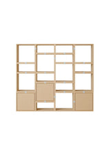 Stacked Storage System, bookcase 4 fra Muuto - Oak - Jacobsen Plus