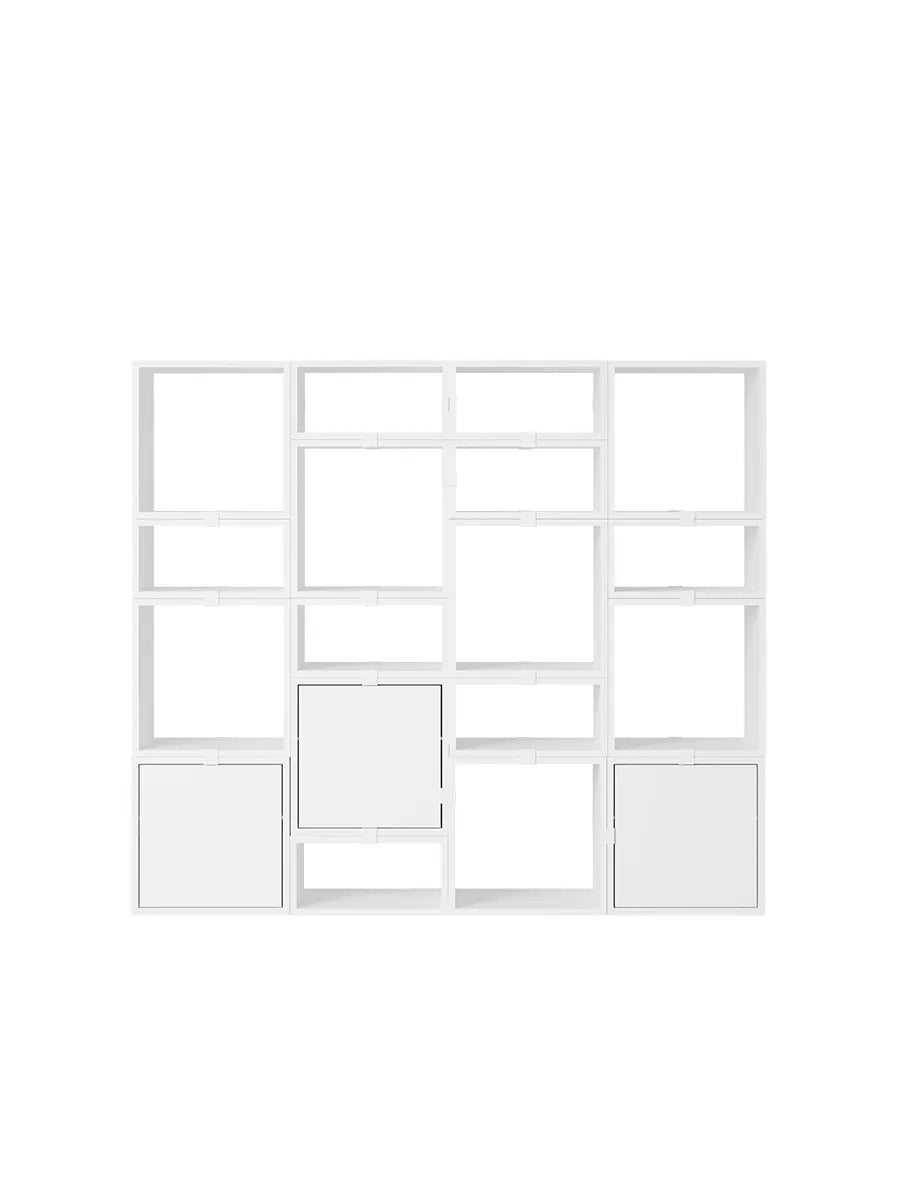 Stacked Storage System, bookcase 4 fra Muuto - White - Jacobsen Plus
