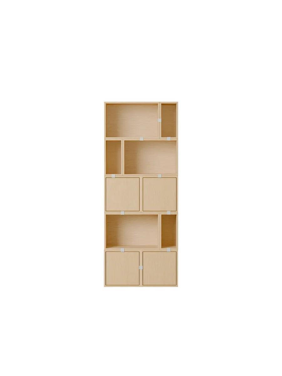 Stacked Storage System, bookcase 8 fra Muuto - Oak - Jacobsen Plus