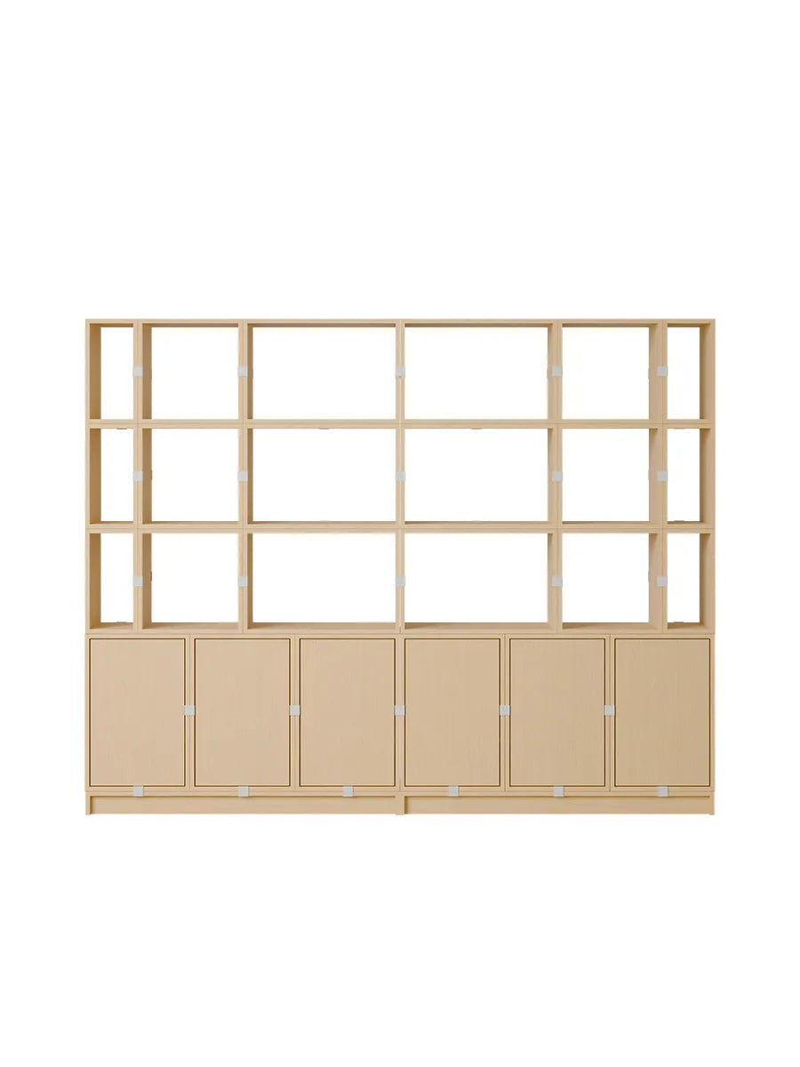 Stacked Storage System, office storage 2 fra Muuto - Oak - Jacobsen Plus
