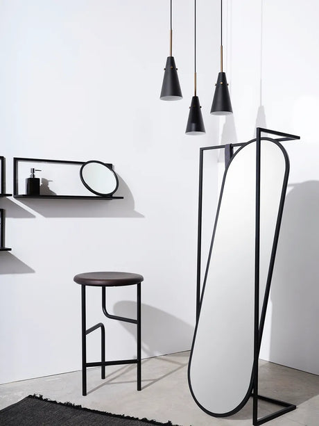 Frame spejl med hylde, small fra Stellar Works - 3 - Jacobsen Plus