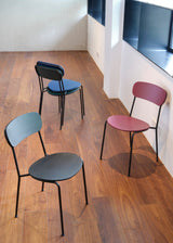 Stack spisebordsstol i sort lakeret eg fra Stellar Works - 3 - Jacobsen Plus