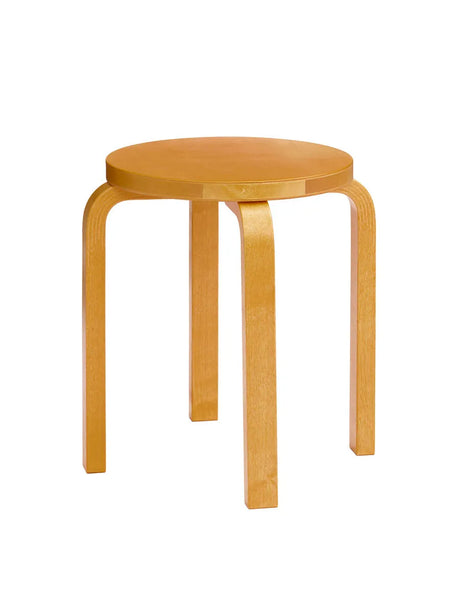 Stool E60, honey stained birk fra Artek - 1 - Jacobsen Plus