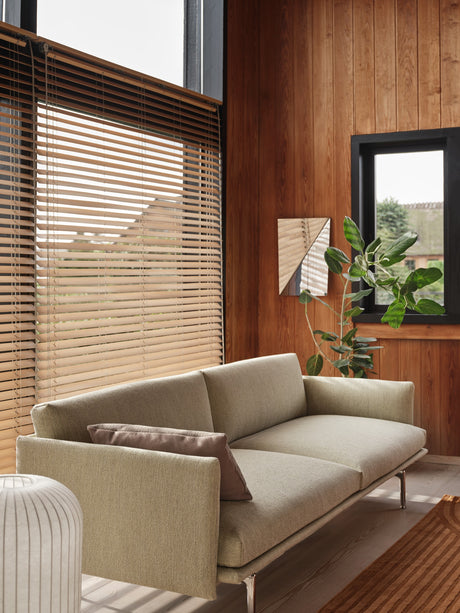Outline 2 pers. sofa fra Muuto - Cognac Refine leather - Jacobsen Plus
