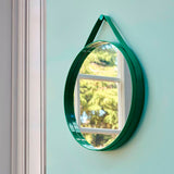 Strap Mirror No 2 Ø50 Red - Spejl fra Hay - 3 - Jacobsen Plus