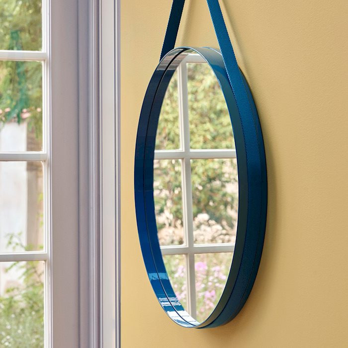 Strap Mirror No 2 Ø50 Red - Spejl fra Hay - 2 - Jacobsen Plus