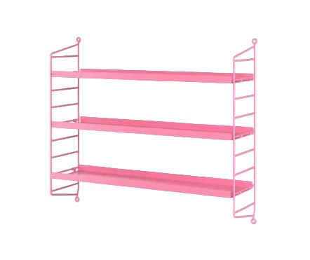 Pocket Metal Reol fra String - Fuchsia - Jacobsen Plus