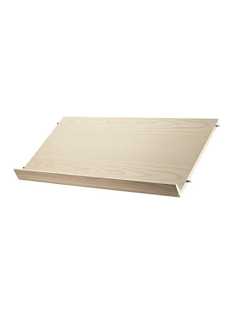 Magasinhylde, træ fra String - Ask / Bred: 78 x 30 x 2 cm - Jacobsen Plus