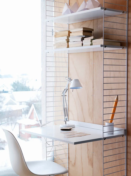 Arbejdsbord, 78x58 cm fra String - Hvid - Jacobsen Plus