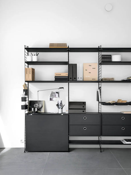 Modul m. To Skuffer, B58 fra String - Hvid - Jacobsen Plus
