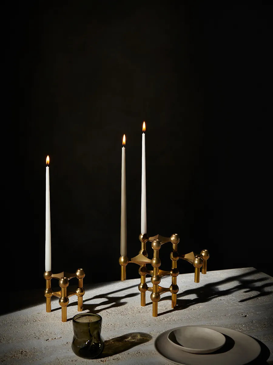 Nagel Lysestage, messing fra STOFF Nagel