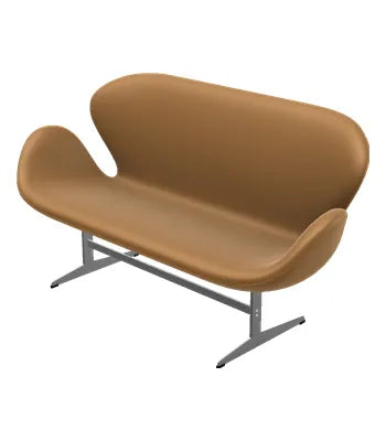 3321 Svanesofa af Arne Jacobsen - Aura læder / Valnød - Jacobsen Plus