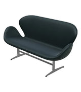 3321 Svanesofa af Arne Jacobsen - Grace læder / Sort - Jacobsen Plus
