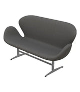3321 Svanesofa af Arne Jacobsen - Embrace læder / Concrete - Jacobsen Plus