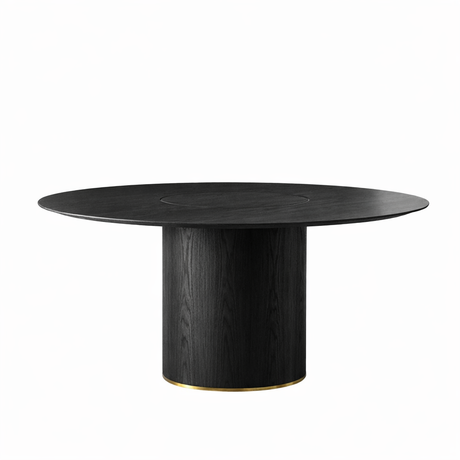 Crawford rundt spisebord 1, Ø160cm, eg sort fra Stellar Works - 1 - Jacobsen Plus