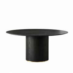 Crawford rundt spisebord 1, Ø160cm, eg sort fra Stellar Works