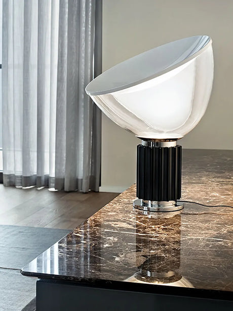 Taccia Bordlampe, small fra Flos - Silver - Jacobsen Plus