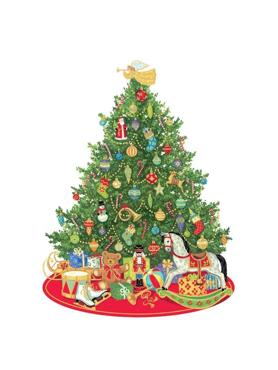 Gavemærker, juletræ, 4. stk fra Caspari