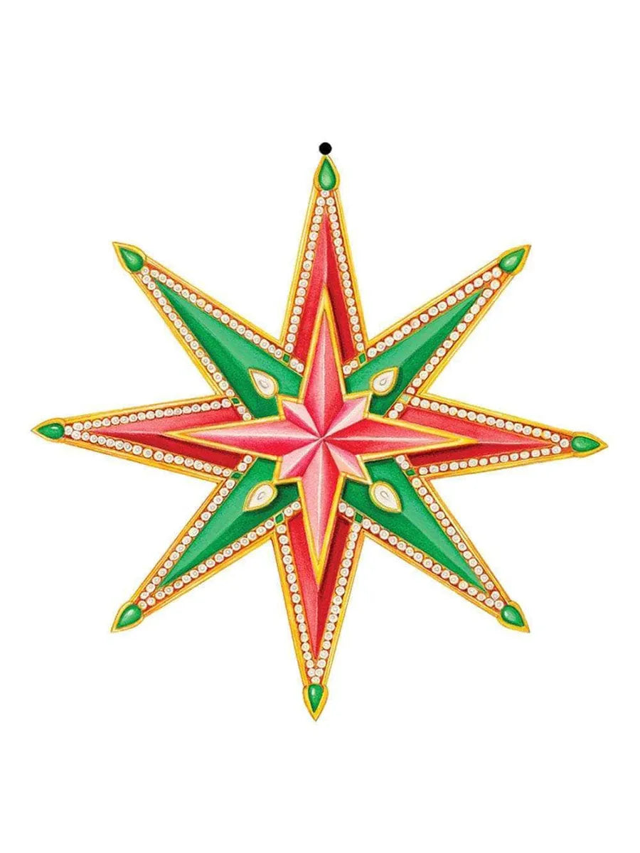 Gavemærker, stjerne, 4. stk fra Caspari