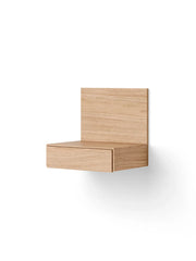 Tana Wall Mounted Nightstand, oak fra New Works