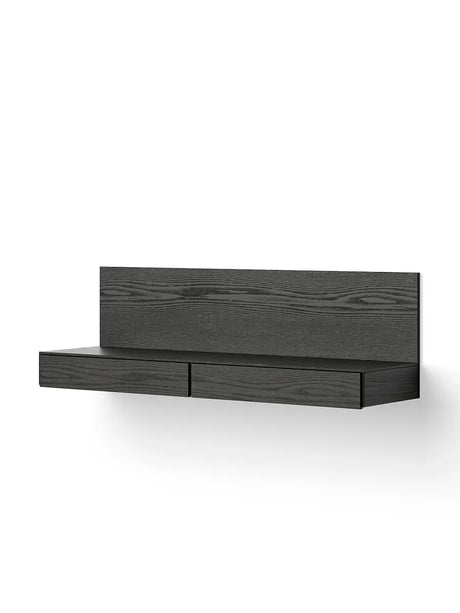 Tana Wall Mounted Media Module, black stained oak fra New Works - 1 - Jacobsen Plus