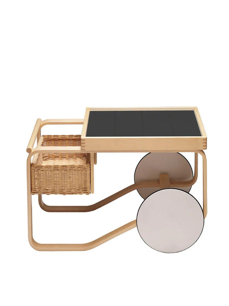 Tea Trolley 900 fra Artek - Hvid - Jacobsen Plus