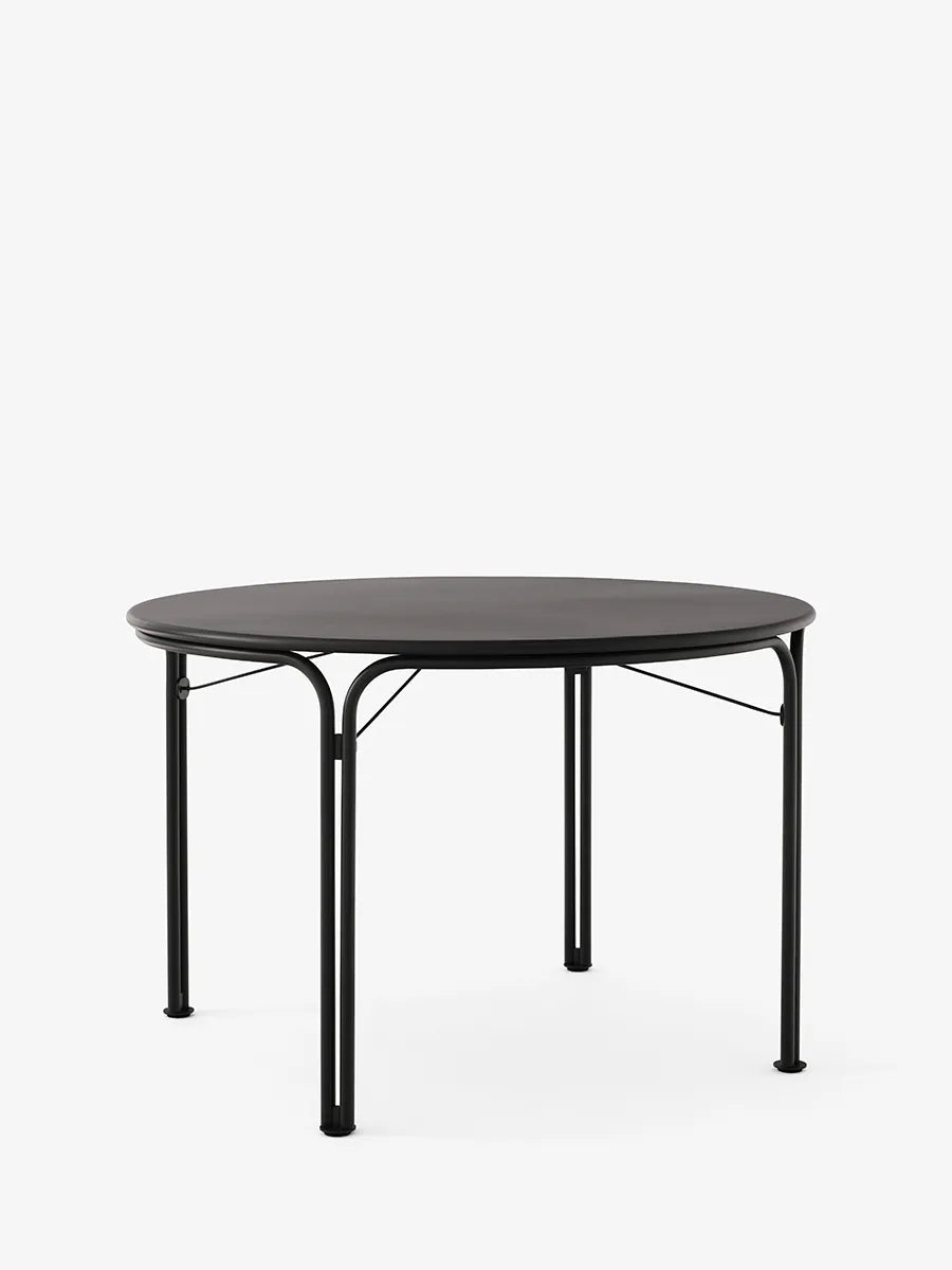 Thorvald SC98 Havebord, Ø115 fra &Tradition - Warm Black - Jacobsen Plus